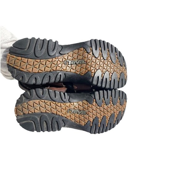 Teva Brown leather Sandals Gaine Men’s sz 12 style 6556 Sport Sandals - Picture 6 of 15